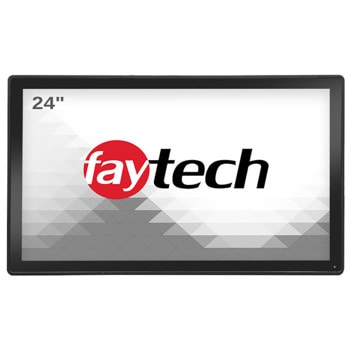 Индустриален Монитор Faytech 1010502315 FT24TMCAPOB, 24" (60.96 cm) Full HD LED Capacitive multi-touch панел, HDMI, DisplayPort, VGA | JAR Computers Faytech 1010502315 FT24TMCAPOB