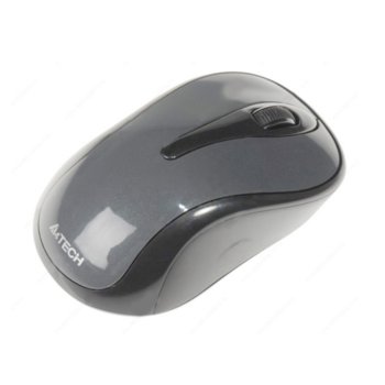 Мишка A4Tech G3-280N V-Track, безжична, оптична (1000 dpi), USB, сива, обхват до 10м | JAR Computers A4Tech G3-280N V-Track Gray