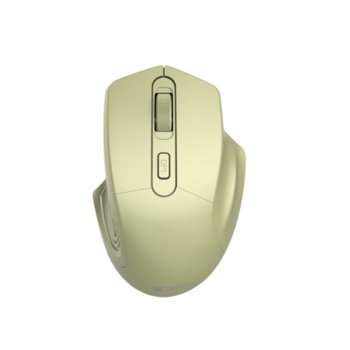 Мишка Canyon Wireless Optical Mouse, оптична (1600 dpi), безжична, USB, 4 бутона, златиста image