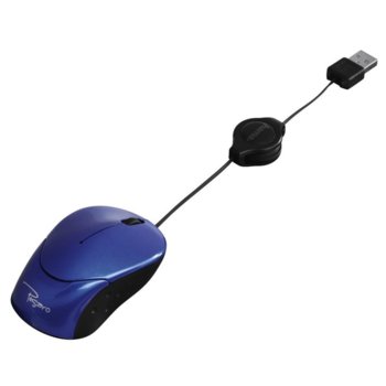 Мини оптична мишка HAMA Pesaro, USB, 1200 dpi, Син
