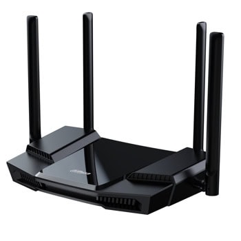 Рутер Dahua AX18, 1800Mbps, 2.4GHz (574Mbps)/5GHz(1201Mbps), Wireless AX, 3x 10/100/1000Mbps LAN, 1x 10/100/1000Mbps WAN, 4 външни антени | JAR Computers Dahua AX18