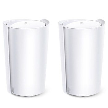 Безжична Wi-fi система TP-Link Deco X95(2-pack), 7800 Mbps, 2.4GHz(574 Mbps)/5GHz(2402 Mbps)/5GHz(4804 Mbps), Wireless AX, 1x LAN 10/100/1000/2500, 2x LAN 10/100/1000, 4 вътрешни антени | JAR Computers TP-Link Deco X95(2-pack)
