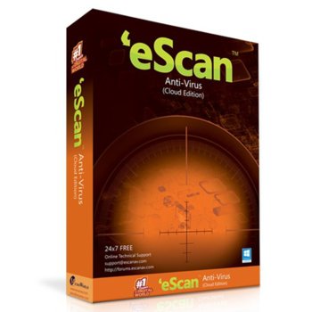 eScan Anti-Virus w/ Cloud Security 5 user/1y Win