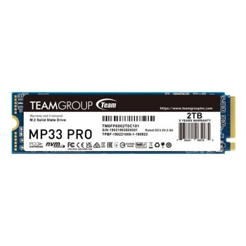 Памет SSD 2TB TeamGroup MP33 PRO, NVMe, M.2 (2280), скорост на четене до 3500MB/s, скорост на запис до 3000MB/s | JAR Computers TeamGroup MP33 Pro 2TB TM8FPD002T0C101