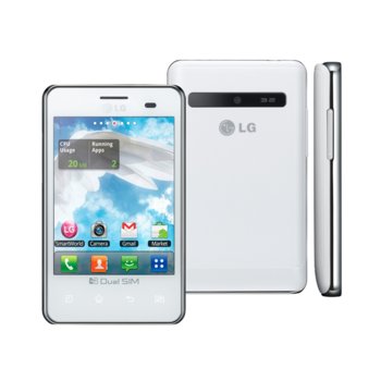 LG Optimus L3 E405 DUAL SIM Smartphone, 3.2" QVGA