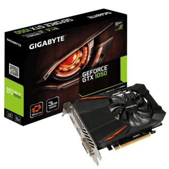 Видео карта GF GTX 1050, 3GB, Gigabyte GV-N1050D5-3GD, PCI-E 3.0, GDDR5, 96bit, Display Port, HDMI, DVI | JAR Computers Gigabyte GV-N1050D5-3GD