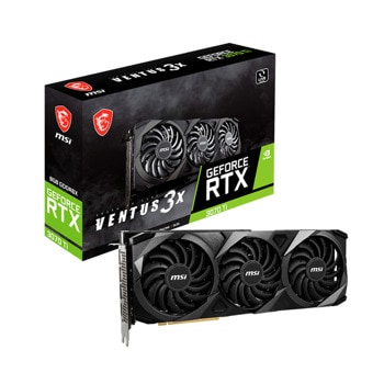 Видео карта Nvidia GeForce RTX 3070 Ti OC, 8GB, MSI GeForce RTX 3070 Ti Ventus 3X, PCI-E 4.0, GDDR6X, 256-bit, DisplayPort, HDMI, LHR | JAR Computers MSI GeForce RTX 3070 Ti VENTUS 3X 8G OC
