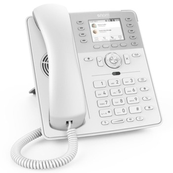 VoIP телефон Snom D717, 2.8" 320x240 цветен LCD дисплей, 6 SIP акаунта, 2x 10/100/1000 Mbps LAN порта, PoE 802.3af клас 2, бял | JAR Computers Snom D717 - бял 00004398