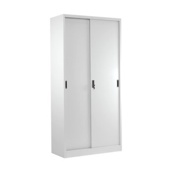 Шкаф Carmen CR-1266 J, 4 бр. рафтове, гладко покритие, прахово боядисан метал, светло сив | JAR Computers Carmen CR-1266 J 3580042