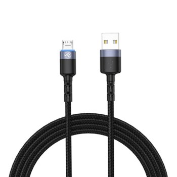 Кабел Tellur, от USB A(м) към micro USB Type B(м), 2m, черен image