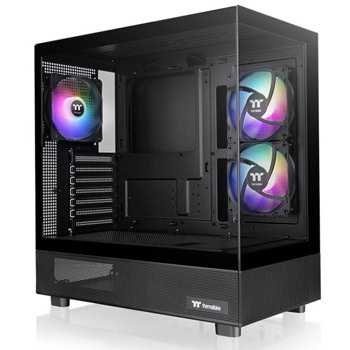 Кутия Thermaltake View 270 Plus TG ARGB, EATX/ATX/mATX/Mini-ITX, 1x USB 3.2 Gen 2 Type-C, 2x USB 3.0, 3x ARGB 120mm вентилатора, с прозорец, черна, без захранване | JAR Computers Thermaltake View 270 Plus TG ARGB