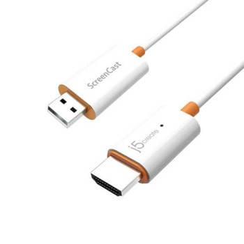 Адаптер j5create JVAW56, от USB-A(м) към HDMI(м), бял, 1080p@60Hz | JAR Computers j5create JVAW56