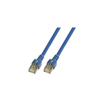 Пач кабел FTP EFB Elektronik, 1m, Cat 5E, син | JAR Computers EFB Elektronik RJ45 F/UTP Cat.5e 1m blue K5462.1