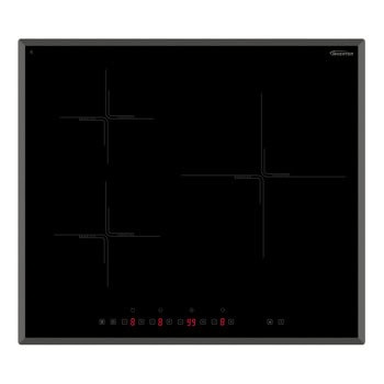 Вграден керамичен плот Arielli ACH-663IND, 3 нагревателни зони, таймер, черен | JAR Computers Arielli ACH-663IND