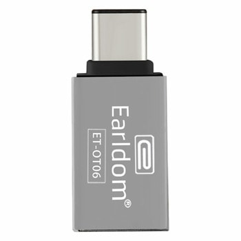 Преходник Earldom ET-OT06, USB(ж) към USB Type-C(м), различни цветове | JAR Computers Earldom ET-OT06 df40169