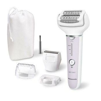 Епилатор Panasonic ES-EY30A-V503, 3 степени на скорост, 60 броя пинсети, до 30 минути време на работа, сухо и мокро бръснене, бял | JAR Computers Епилатор Panasonic ES-EY30A-V503