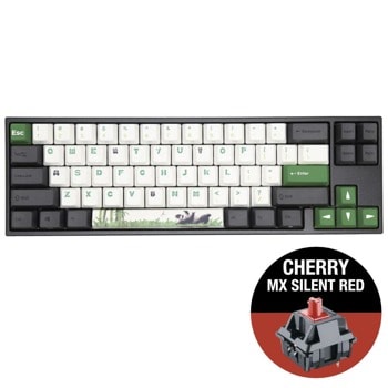 Клавиатура Ducky Miya Panda V2 65 MX Silent Red