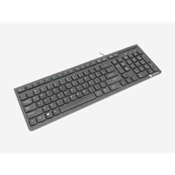 Natec Keyboard Discus 2 SLIM US Layout Black
