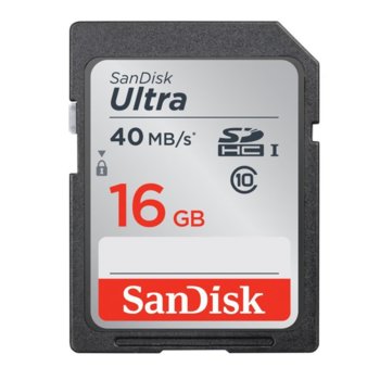 SanDisk Ultra SDHC 16GB 40MB/s Class 10 UHS-I