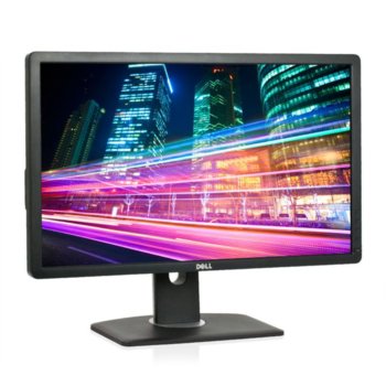 Монитор 24" (60.96 cm) DELL Professional P2412H, FULL HD LED, 5ms 2 000 000:1 250cd/m2 DVI (HDCP), USB hub, черен, TCO5.0, 3г. | JAR Computers 24" (60.96 cm) DELL Professional P2412H