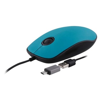 Мишка TnB Sunset, 1000 dpi, USB A/C, синя | JAR Computers Мишка TnB Sunset blue