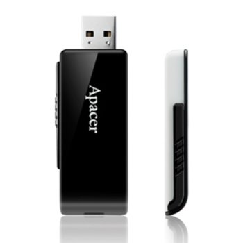 Памет 8GB USB Flash Drive, Apacer AH350, USB 3.0, черна, 50 броя в опаковка | JAR Computers Apacer AH350 USB 3.0 8GB 50 broya