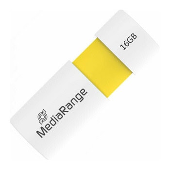Памет 16GB USB Flash Drive, MediaRange MR972, USB 2.0, бяла | JAR Computers MediaRange MR972