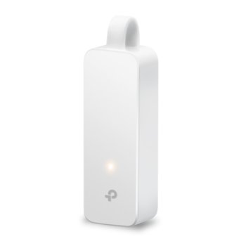 Мрежови адаптер TP-Link UE300C, от USB Type C(м) към 10/100/1000 RJ-45, бял | JAR Computers TP-Link UE300C
