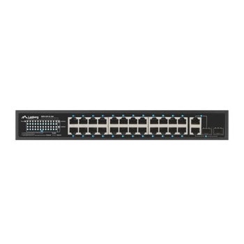 Суич Lanberg RSFE-24P-2C-360, 1000Mbps, 26 порта, 24x 10/100Mbps RJ-45 PoE+, 2x 10/100/1000Mbps SFP | JAR Computers Lanberg RSFE-24P-2C-360