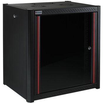 Комуникационен шкаф Mirsan MR.WTN09U66.01, 19", 9U, 600mm, черен, за стена | JAR Computers MIRSAN MR.WTN09U66.01