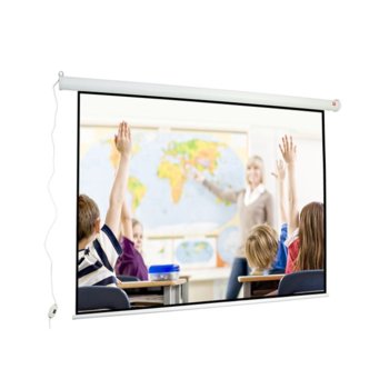 Екран Avtek Wall Electric 200, електрически за стена или таван, Matt White, 2050 x 1580 мм, 98", 4:3 | JAR Computers Avtek Wall Electric 200