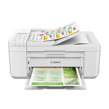 Мултифункционално мастиленоструйно устройство Canon PIXMA TR4651, цветен, принтер/копир/скенер/факс, 4800 x 1200 dpi, 19 стр/мин, Wi-Fi, USB, A4 | JAR Computers Canon PIXMA TR4651 All-In-One, White