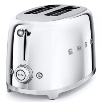 Тостер SMEG TSF01SSEU, 3 степени, автоматично изключване, ретро дизайн, 950W | JAR Computers SMEG TSF01SSEU