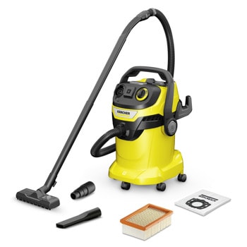Прахосмукачка Karcher WD 5 P V-25/5/22, с торба, 1100W, 5м. кабел, 25л. обем на контейнера, жълта | JAR Computers Karcher WD 5 P V-25/5/22