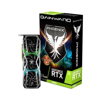Видео карта Nvidia GF RTX 3090, 24GB, Gainward Phoenix GS, PCI-E 4.0, GDDR6X, 384 bit, 3x DisplayPort, 1x HDMI | JAR Computers Gainward GeForce RTX 3090 Phoenix GS