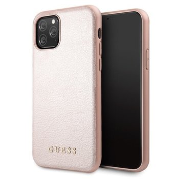 Guess Iridescent Leather iPhone 11 Pro Max pink