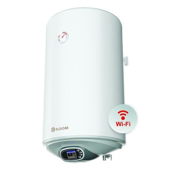 Електрически бойлер Елдом WV08046EW, 80л. обем, вертикален, 3 kW, емайлиран, енергиен клас B, 46.2 x 83.5 x 48.4, Wi-Fi | JAR Computers Електрически бойлер Елдом WV08046EW