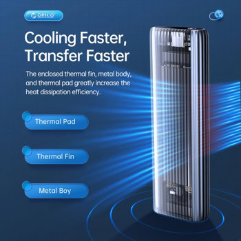 Кутия Orico AM2C3-G2-GY-BP