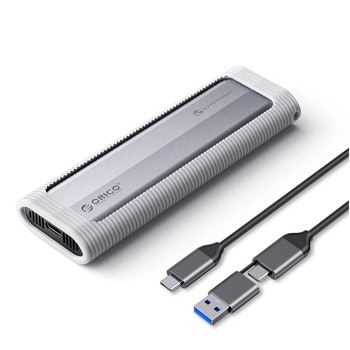 Кутия Orico AXM2-G2-V1, за M.2 (2280) SSD, USB 3.0 Type-C, сива | JAR Computers кутия orico axm2-g2-v1 axm2-g2-v1-gy