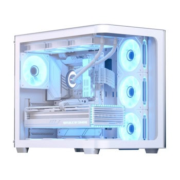 Кутия AeroCool P500C-G-WT-v1, ATX/mATX/Mini-ITX, 2x USB 3.0, 3x 120mm вентилатора A-RGB, с прозорец, бяла, без захранване | JAR Computers Кутия AeroCool P500C-G-WT-v1 бяла