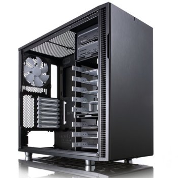 Кутия Fractal Design Define R5 Black, ATX/Micro-ATX/Mini-ITX, 2x USB 3.0, черна, без захранване | JAR Computers Fractal Design Define R5 Black