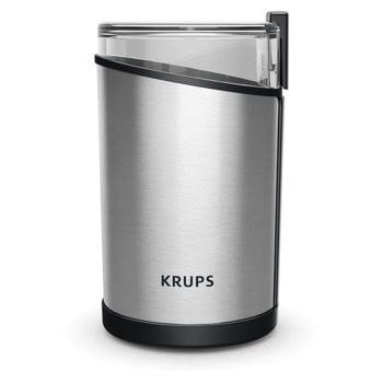 Кафемелачка Krups Fast Touch GX204D10, 200W, 85 гр вместимост на контейнера, сребриста | JAR Computers Krups Fast Touch Silver GX204D10