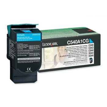КАСЕТА ЗА LEXMARK OPTRA C 540 series/X540 series - Cyan - Return program cartridge - P№ C540A1CG - заб.: 1000k | JAR Computers КАСЕТА ЗА LEXMARK OPTRA C 540 series/X540 series