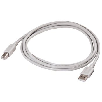 Кабел Hama 34694, USB A(м) към USB B(м), 1.5m, бял | JAR Computers Hama USB A(м) към USB B(м) 1.5m 34694