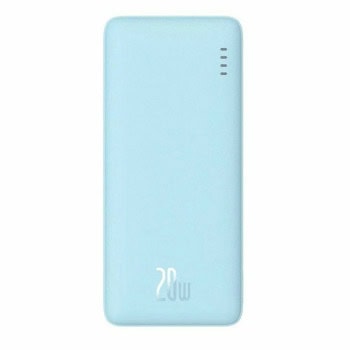 Bъншна батерия /power bank/ Baseus Airpow Fast Charging (P10022804313-00), 20 000mAh, синя, 1x USB-A, 2x USB-C, 1x microUSB | JAR Computers Baseus Airpow Fast Charging P10022804313-00