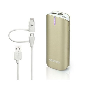 Външна батерия/power bank/ Tunewear Tunemax Barrel MFI 6000 mAh, златист | JAR Computers Tunewear Tunemax Barrel MFI 6000 mAh TUN-IP-200082