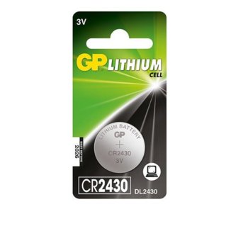 Батерия литиева GP CR-2430, 3V, 610mAh, бутонна, 1 брой image