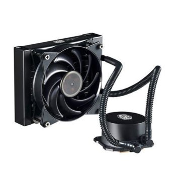 Водно охлаждане за процесор CoolerMaster MasterLiquid Lite 120, съвместимост със сокети Intel LGA 1200/2066/2011-v3/2011/115X & AMD AM5/AM4/AM3+/AM3 | JAR Computers CoolerMaster MasterLiquid Lite 120