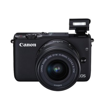 Canon EOS M10 black + EF-M 15-45mm IS STM + LP-E12