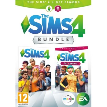 Игра The Sims 4 + Get Famous Expansion Pack Bundle, за PC | JAR Computers The Sims 4 + Get Famous Expansion Pack Bundle (PC)